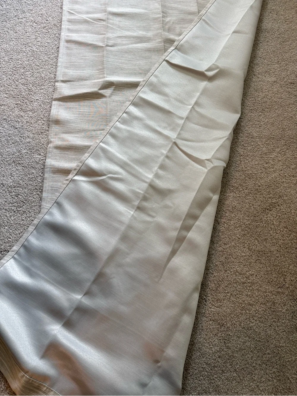 Neutral Sheer Curtain Panel - Light Cream/Beige